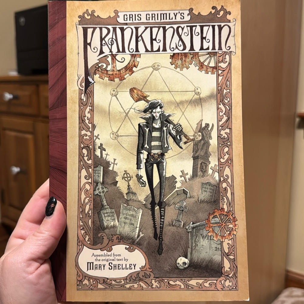 Gris Grinly Frankenstein book goth
